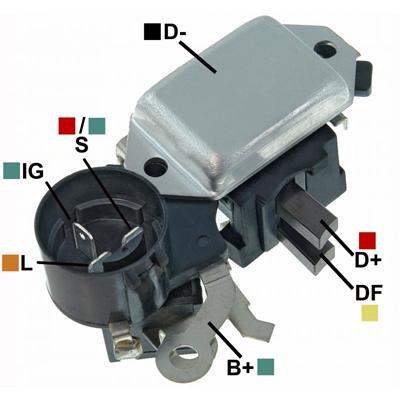 REGULADOR CHEVROLET NKR NPR 12 CONECTOR REDONDO 3 IG-L-S TIPO HITACHI