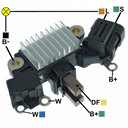 REGULADOR NISSAN FRONTIER 2.4 URVAN 12 2 L-S SEÑAL STATOR TIPO HITACHI L190G-33401 VRH2000-44 VR-H200