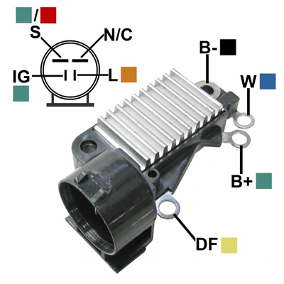 REGULADOR SUBARU LEGACY 12 SIN ESCOBILLAS 4 S-D-IG-L TIPO HITACHI