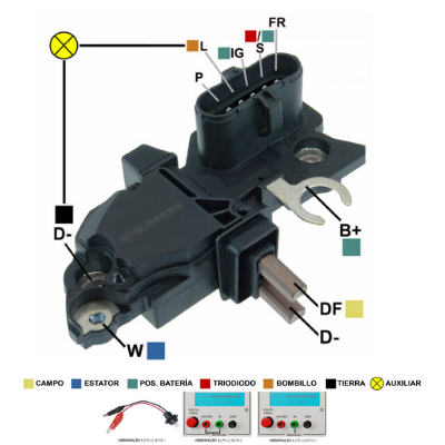 ﻿REGULADOR VOLVO B12 FH12 FM SCANIA 24V F00M144119 F00M145246 F00MA45247 F00MA45248 F00M144118 (GA1448)﻿