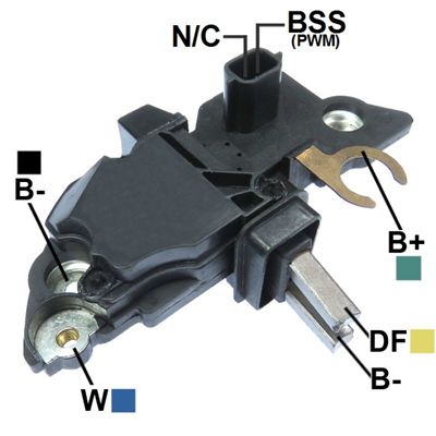 REGULADOR RENAULT CLIO 1.5 TWINGO 1.2 WIND 1.2 16V 12V PROTOCOLO:BSS TIPO BOSCH ID:9