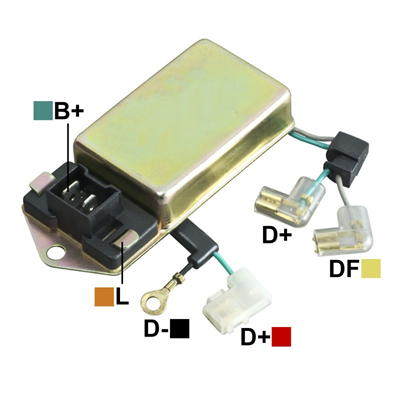 REGULADOR FORD TRACTOR LUCAS 12 90 2 PINES 4 CABLES 2 L-B+ TIPO LUCAS