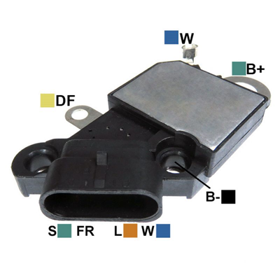 REGULADOR FREIGHTLINER KENWORTH NAVISTAR MACK VOLVO 24SI 12 CONECTOR 4 S-FR-L-W TIPO DELCO