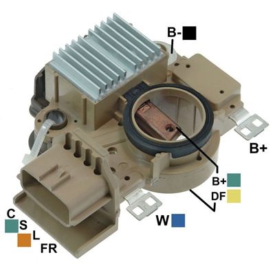 REGULADOR MITSUBISHI MONTERO PAJERO LANCER OUTLANDER NEW LANCER GALANT 12 UTILIZA RECT SIN TRIDIODO 4 C-S-L-FR TIPO MITSUBISHI YR591