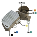 REGULADOR CHEVROLET SPRINT TERMINALES D-IG-L TERMINAL L SIN REACCION 126000-0720 TIPO NIPONDENSO