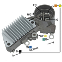 REGULADOR HONDA ACURA 92-93 12 4 N C-FR-IG-L SEÑAL LRC TIPO NIPPONDENSO