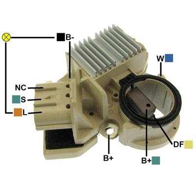 REGULADOR NISSAN VERSA 2007>2010 12 3 N C-S-L TIPO MITSUBISHI
