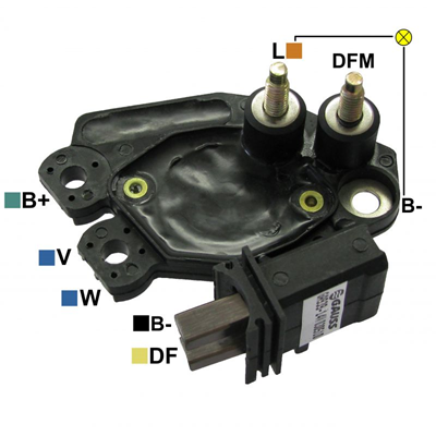 REGULADOR PEUGEOT 206 207 CITROEN XSARA PICASSO 12 2 TORNILLOS L-DFM TIPO VALEO (GA1832)