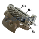 RECTIFICADOR MITSUBISHI HYUNDAI NISSAN 120AMP 6X50A TIPO MITSUBISHI