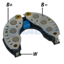 RECTIFICADOR PARIS RHONE RENAULT R-9 (+ -) 120AMP 6X50A CAPACITORTIPO VALEO