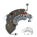 RECTIFICADOR DAEWOO UNIVERSAL 120AMP 6X50A(GA411 GA432) TIPO DELCO