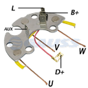 RECTIFICADOR VW VOLKSWAGEN WAPSA 85AMP 3X35A TRIDIODO TIPO BOSCH