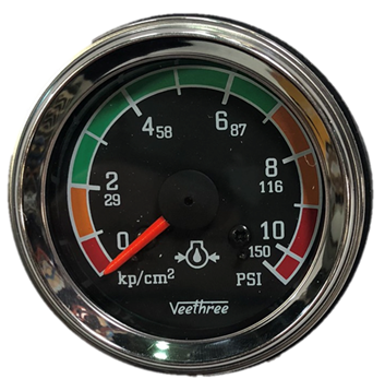 MARCADOR ACEITE MECANICO 150PSI ESCALA COLOR