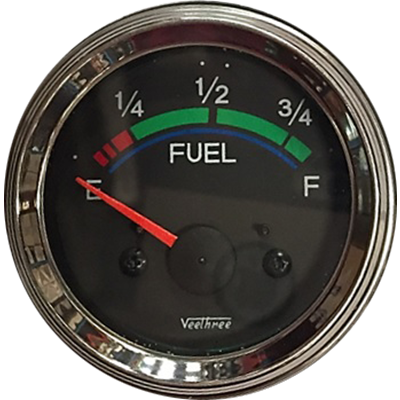 MARCADOR GASOLINA SIN FLOTADOR 12V ARO CROMADO