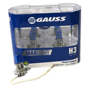 BOMBILLO HALOGENO H3 PK22S 12V 100W FARO MAXLIGHT 110% MAS LUZ 5000K PREMIUM DUOPACK BLISTER 62201CBA