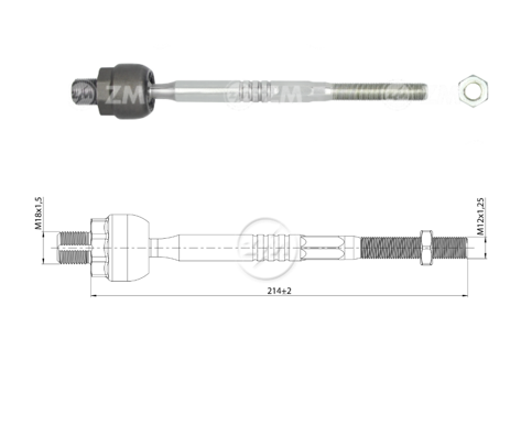 TERMINAL AXIAL IZQ HONDA FIT 02-07