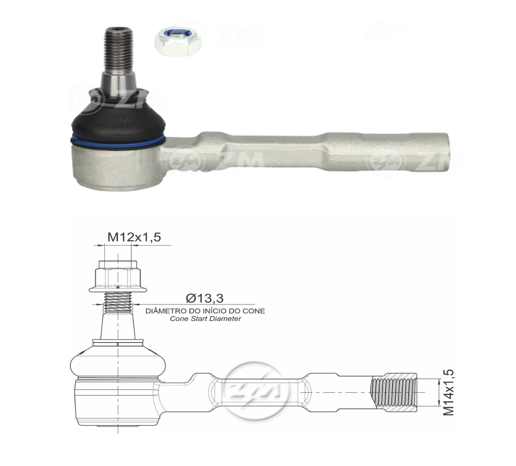 TERMINAL EXTERNA DIRECCION CHEVROLET ASTRA-ZAFIRA 