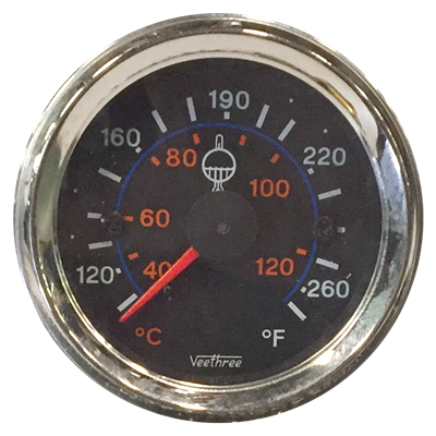 MARCADOR TEMPERATURA AGUA MECANICO 200" 5.08M ARO CROMADO