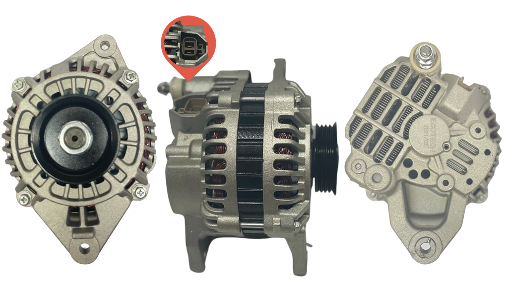 ALTERNADOR MITSUBISHI PAJERO MONTERO L400 2.4 2.6 PATA RECTA 12V 70AMP 4PK TIPO MITSUBISHI