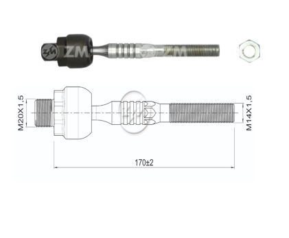 TERMINAL AXIAL HONDA CIVIC 12-16 