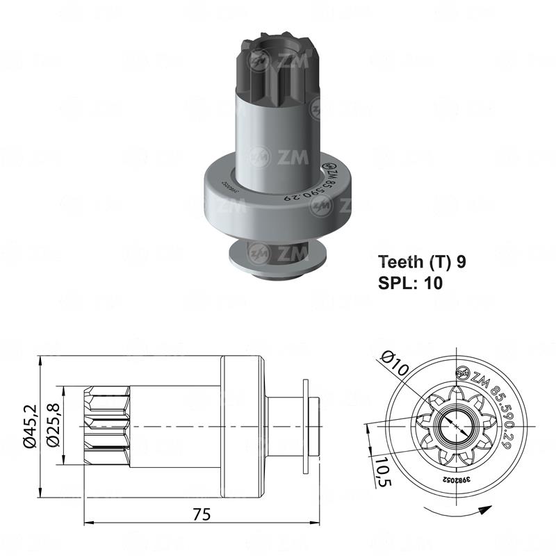 BENDIX VOLKSWAGEN GOL 1999 - 2009 T-9 TIPO VALEO