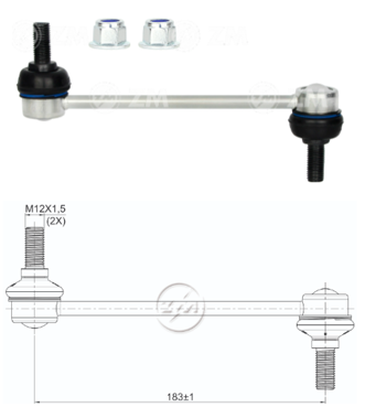 BIELETA BARRA ESTAB. TRAS JEEP COMPASS