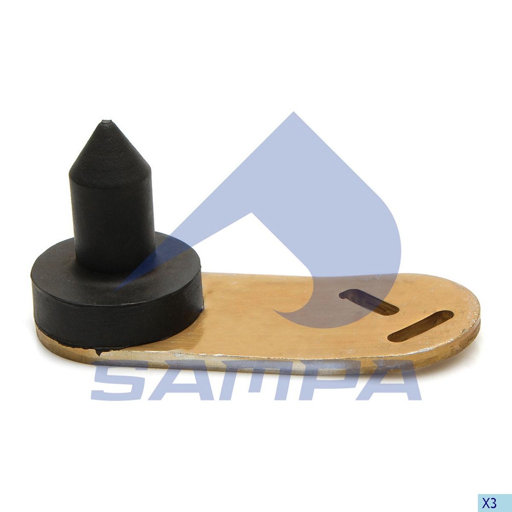 SOPORTE TROMPO CAPOT KENWORTH CON PLATINA