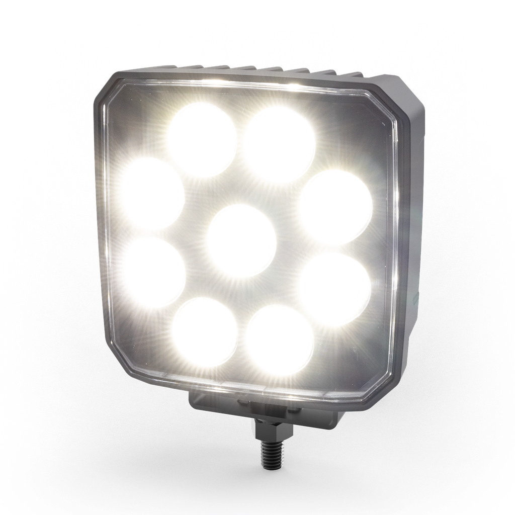 LÁMPARA CUADRADA 9 LEDS 2300 LUMENS 12-24V ANGUL EXTENDIDO