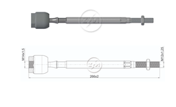 [51ZM-17012402] TERMINAL AXIAL CHEVROLET SPRINT 84-89 SWIFT 1983-89 96052292 48830-82000