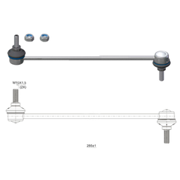 [51ZM-37011458] BIELETA BARRA ESTAB. DEL FORD ECOSPORT 03 12 FIESTA V 02 08 MAZDA 2 DY 03 07