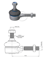 [51ZM-27013052] TERMINAL EXTERNA DIRECCION RENAULT KWID