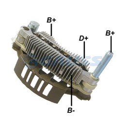 [07GA1399] RECTIFICADOR MITSUBISHI PAJERO 3.2L 95AMP 8X35A TRIDIODO CAPACITOR 100MM (GA857) TIPO MITSUBISHI