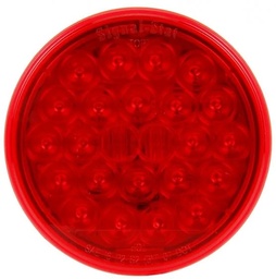 [TL-004050] LÁMPARA REDONDA 4" ROJA 24 LEDS 12V CONECTOR PL3 NO INCLUIDO 