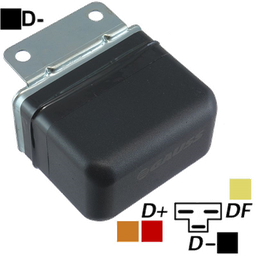 [07GA001] REGULADOR FIAT MB MERCEDES BENZ 12 55 EXTERNO DE PLATINO DINAMO D+ D- DF TIPO BOSCH (GA1374)