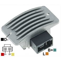 [07GA125] REGULADOR KIA BESTA ASIA TOPIC 12 65 CONECTOR RECTO 2 TIPO POONG SUNG