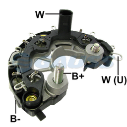 [07GA1428] RECTIFICADOR MB MERCEDES BENZ VW VOLKSWAGEN 120AMP 6X50A AVALANCHE (ZENER) (GA261) TIPO BOSCH