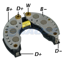 [07GA1451] RECTIFICADOR PEUGEOT 405 PARIS RHONE 120AMP 6X50A TRIDIODO TIPO VALEO