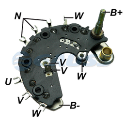 [07GA1840] RECTIFICADOR PEUGEOT 95AMP 8X35A AVALANCHE (ZENER) (GA639) TIPO VALEO