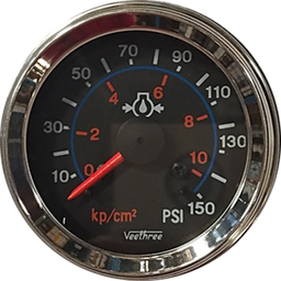 [16110960] MARCADOR ACEITE MECANICO 150PSI ARO CROMADO