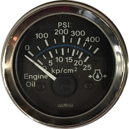 [16120998] MARCADOR ACEITE ELECTRICO 400PSI 24V 25BAR ARO CROMADO