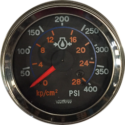 [16160945] MARCADOR ACEITE MECANICO 400PSI ARO CROMADO