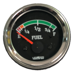 [16267284] MARCADOR GASOLINA SIN FLOTADOR 12V ESCALA COLOR ARO CROMADO