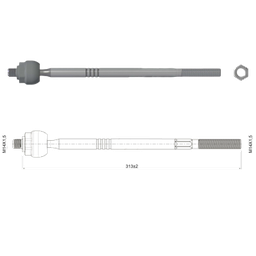 [51ZM-17011464] TERMINAL AXIAL FORD ECOSPORT 13 16 DIRECCION ELECTROASISTIDA